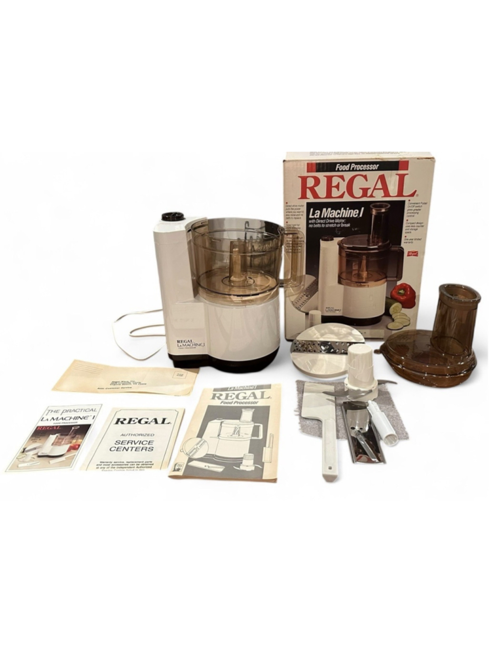 Vintage Regal La Machine 1 Food Processor NEW Open Box V813